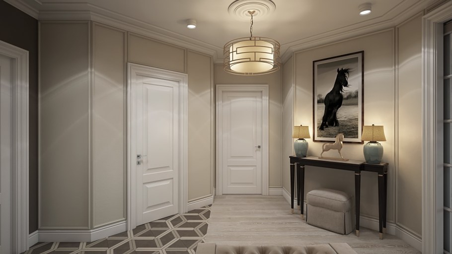 Коридор в классическом стиле