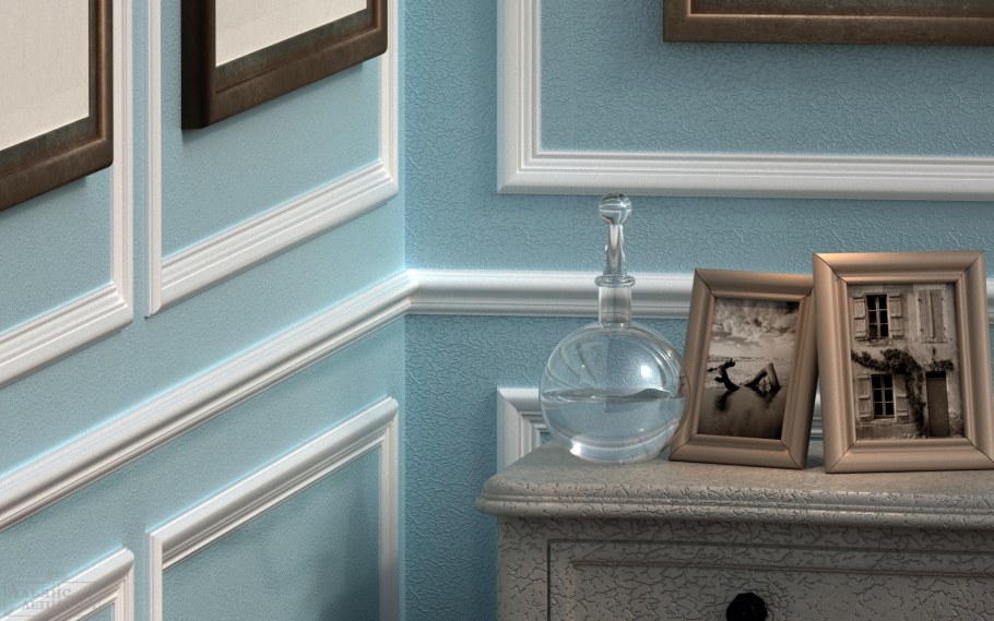 Молдинг в длинном коридоре