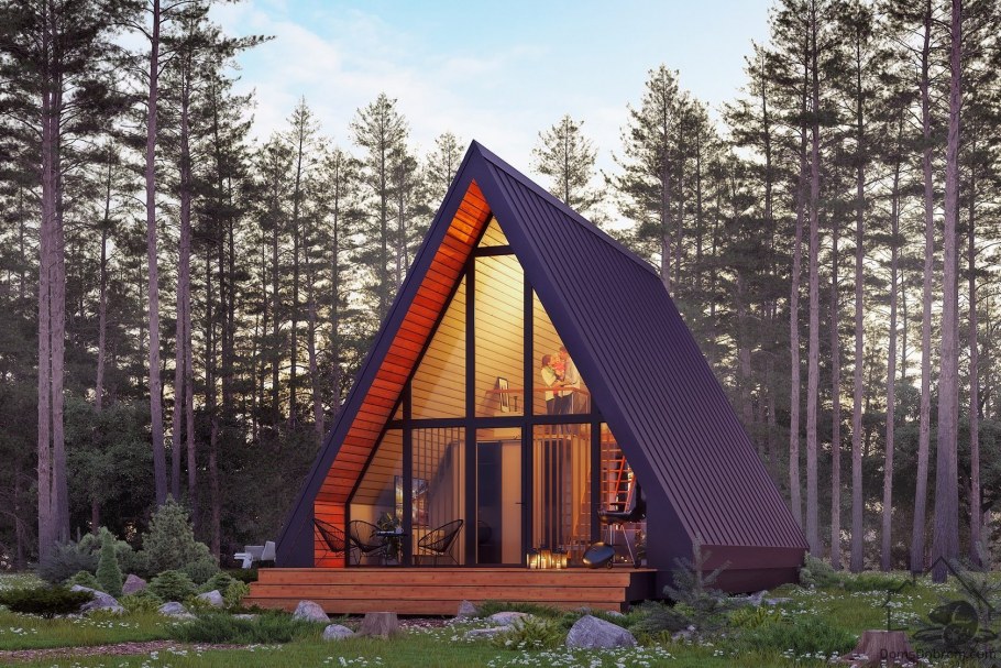 Дом шалаш a-frame