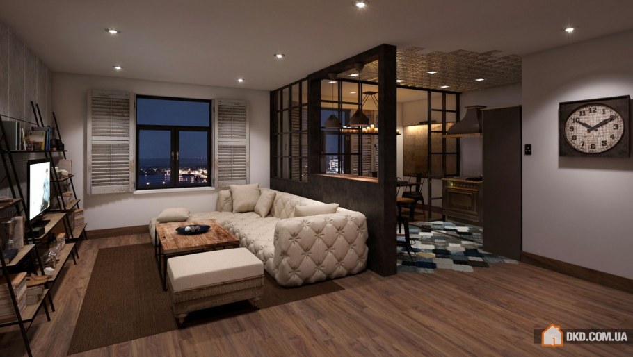 Двухкомнатная квартира в стиле лофт