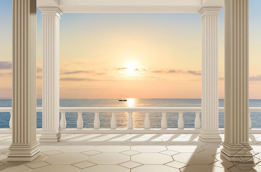 Колонны с видом на море