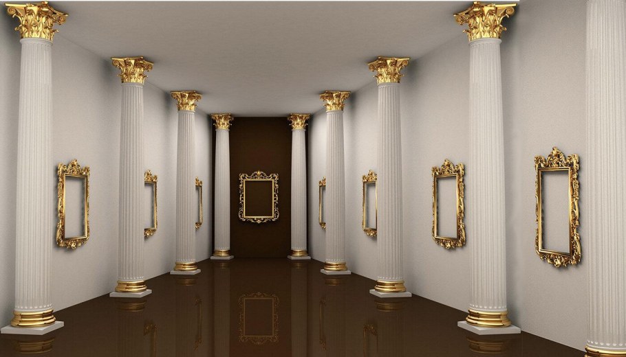 Колонны золото