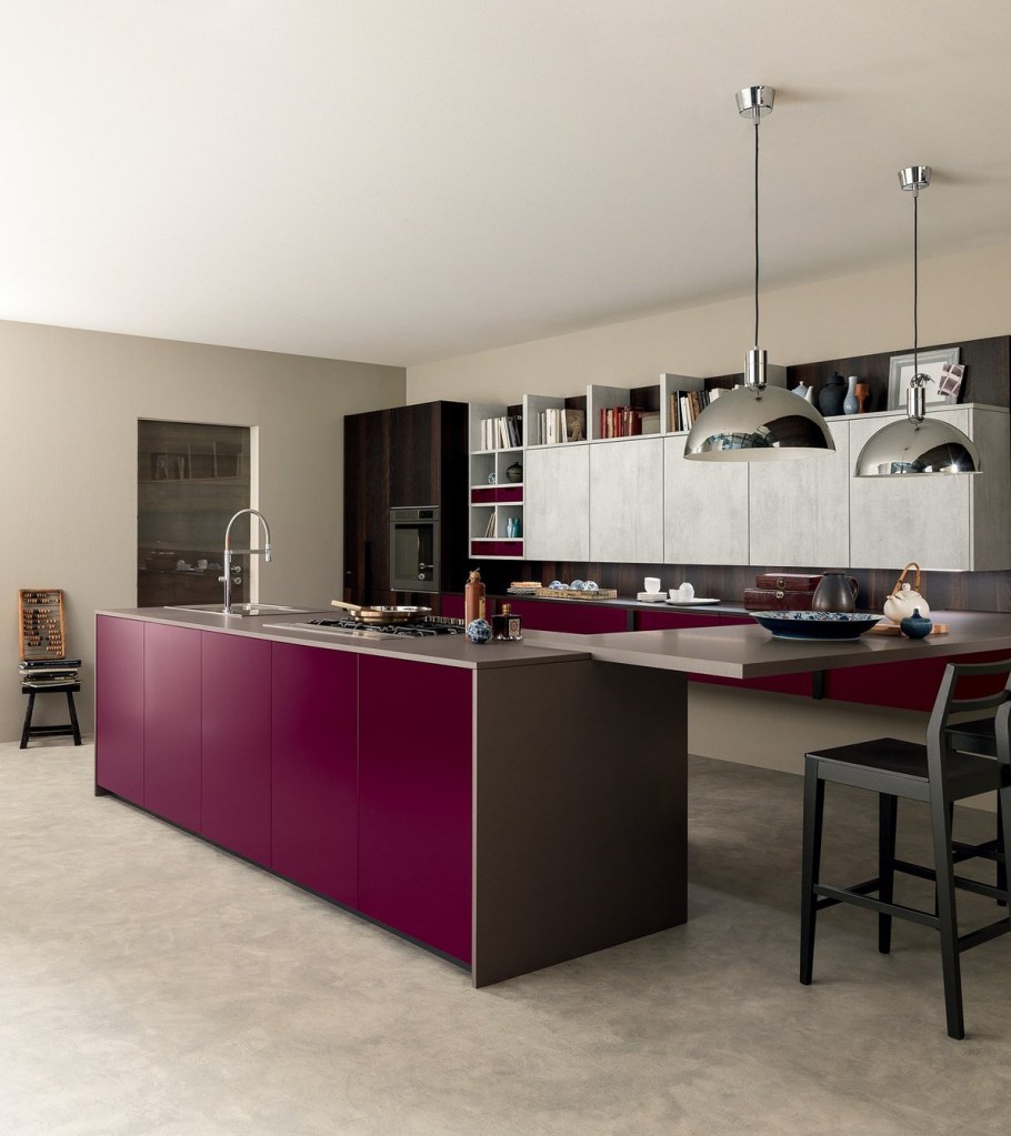 Фиолетовая кухня