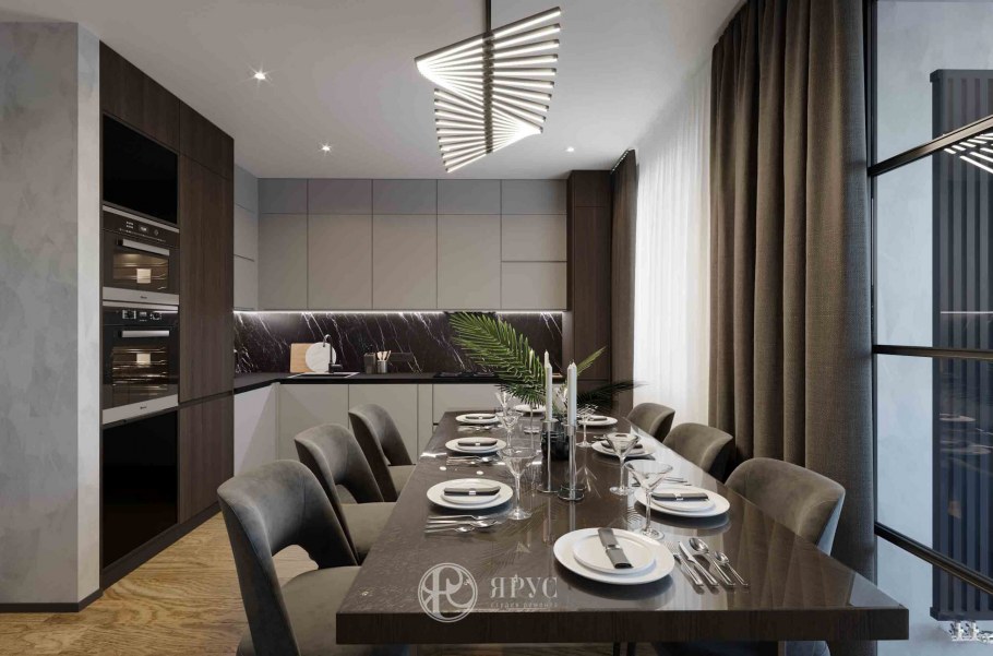 Трехкомнатная квартира интерьер модел