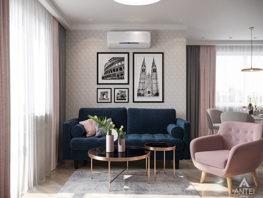 Дизайн квартиры в современном стиле фото трехкомнатной 60.7