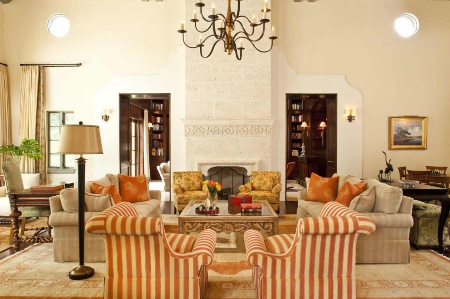 Кухня колониальный стиль синий