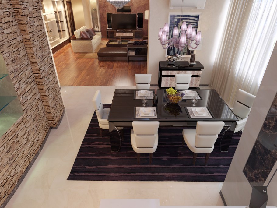 Обои и камень в интерьере Куркино