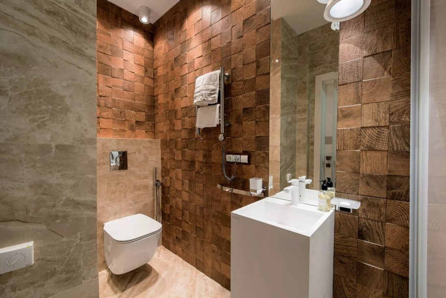 Санузел плитка дерево