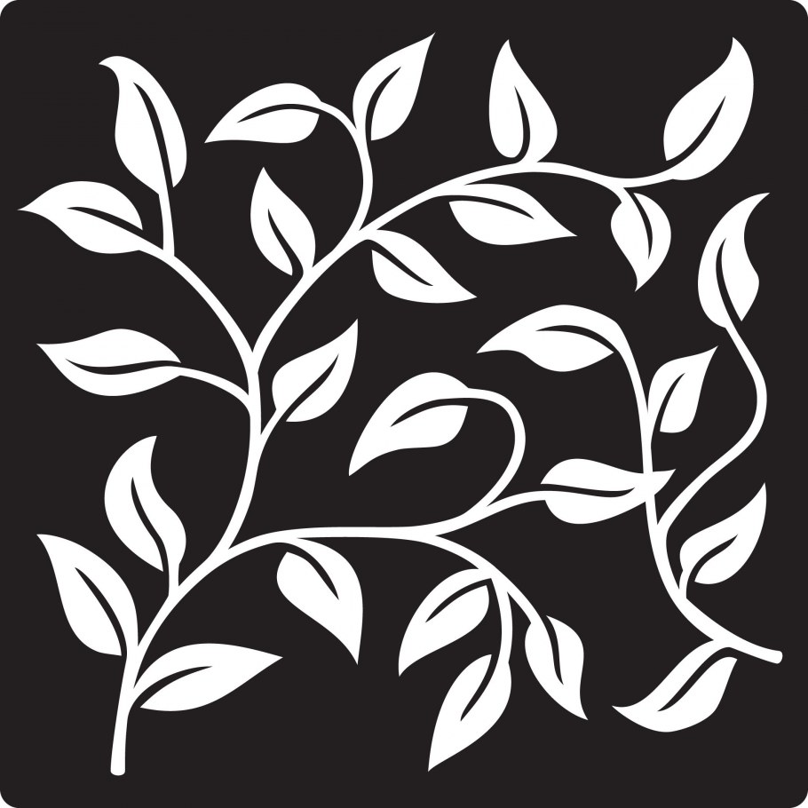 Трафарет растительный