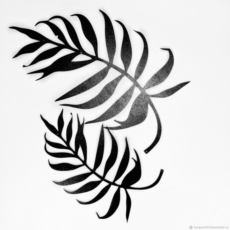 Декор на стену металлическая ветвь