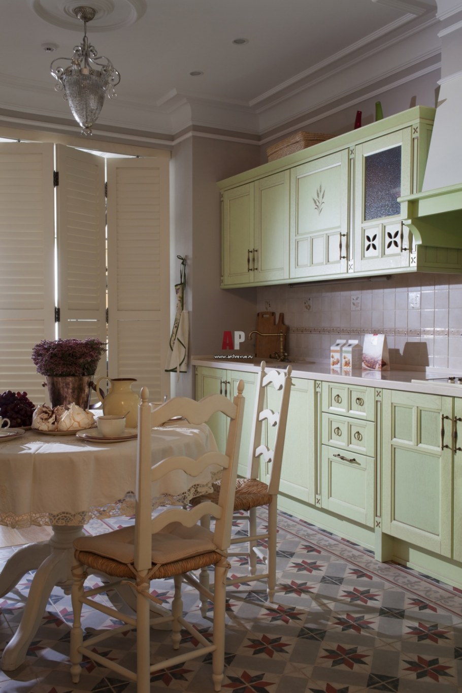 Кухня в стиле Прованс 12 кв.м