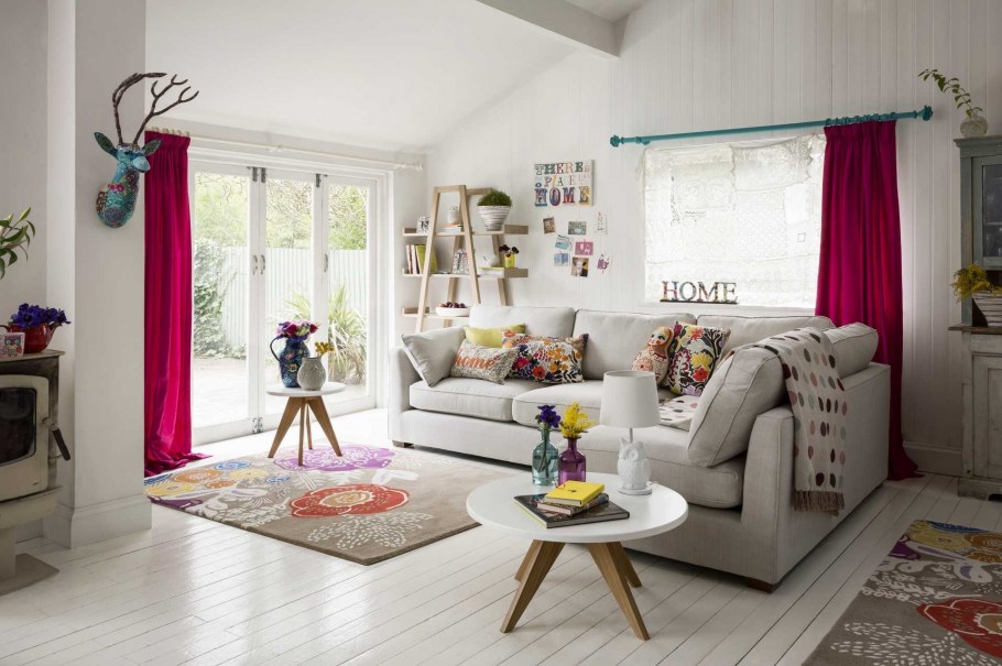 Бохо этно интерьер гостиная