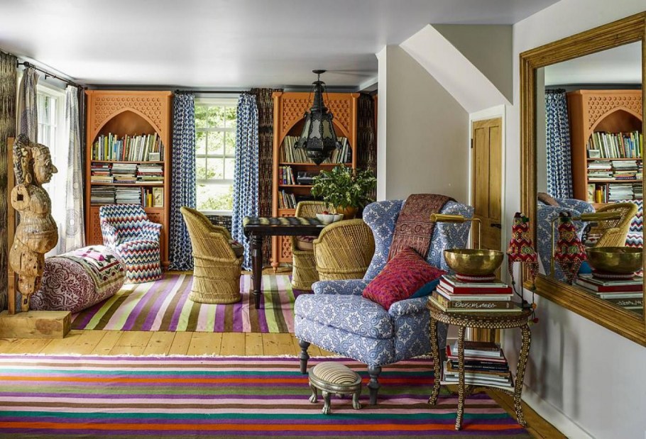 Гостиная в стиле бохо