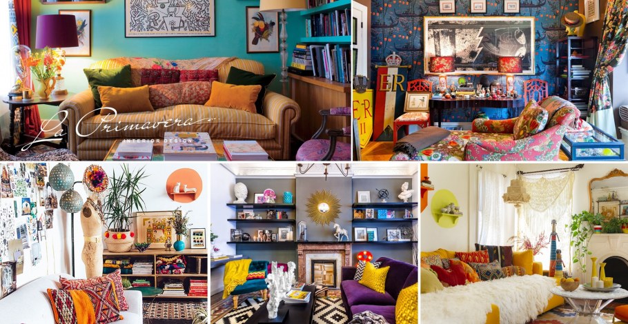 Сканди бохо интерьер