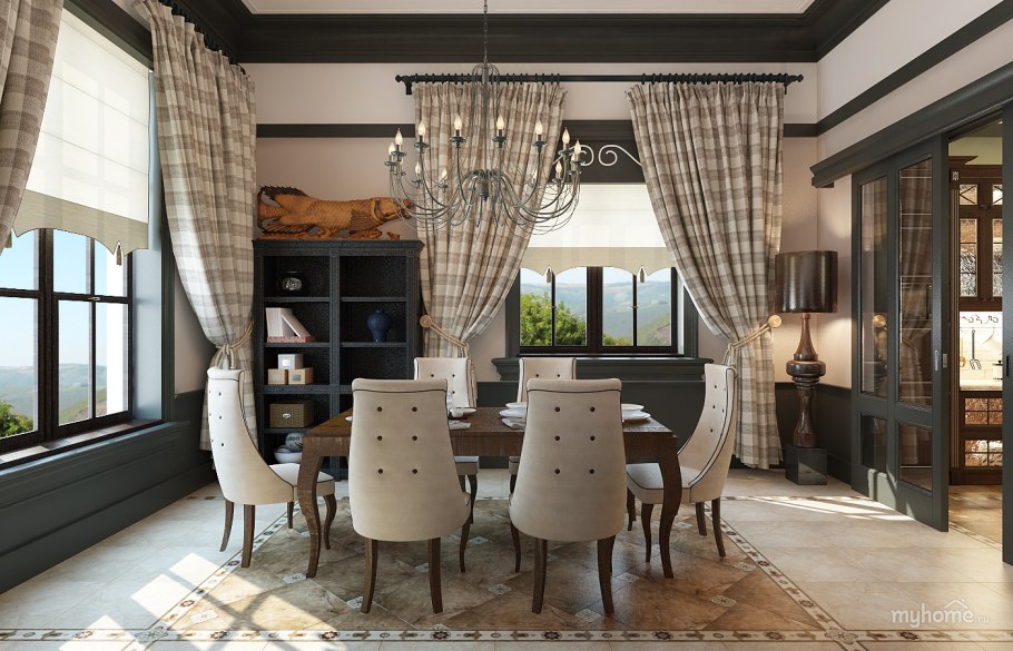 Столовая в английском стиле