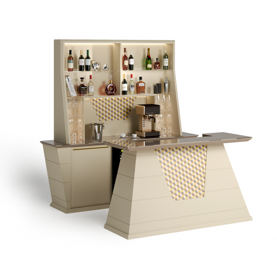 Черная барная стойка