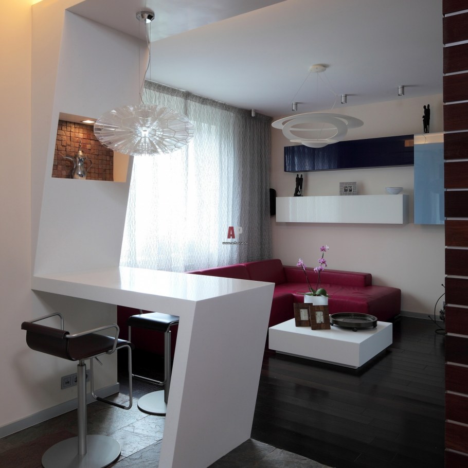 Кухня с барной стойкой проекты