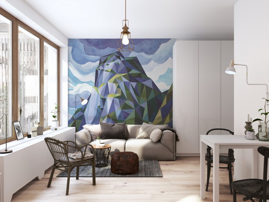 Стильные фотообои в интерьере