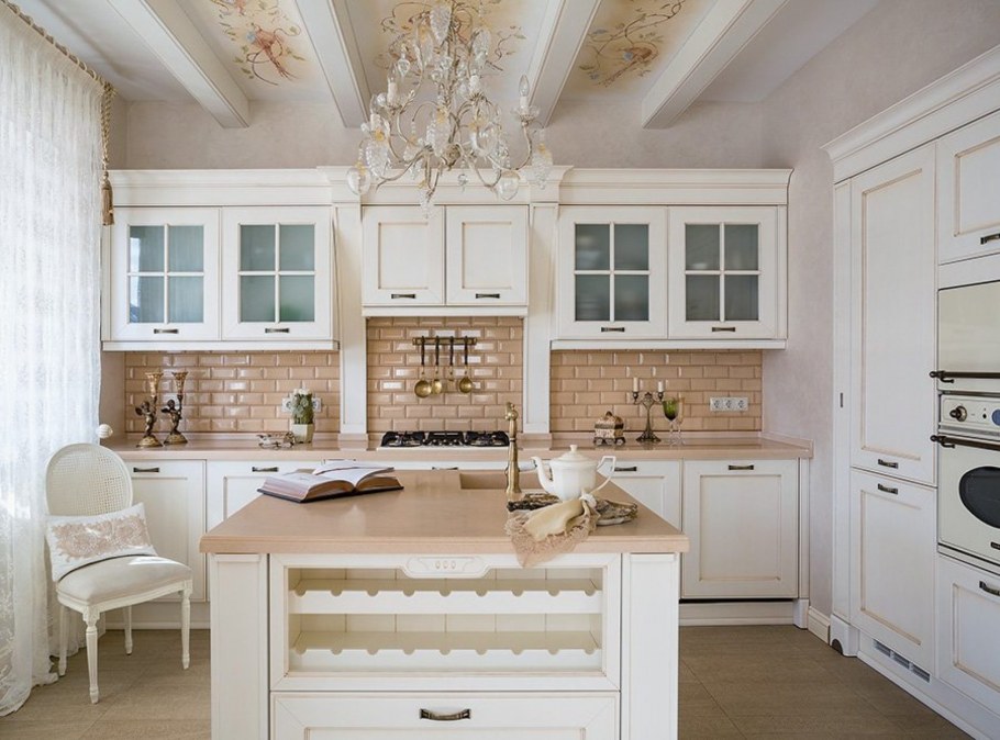 Кухня-гостиная в стиле Прованс