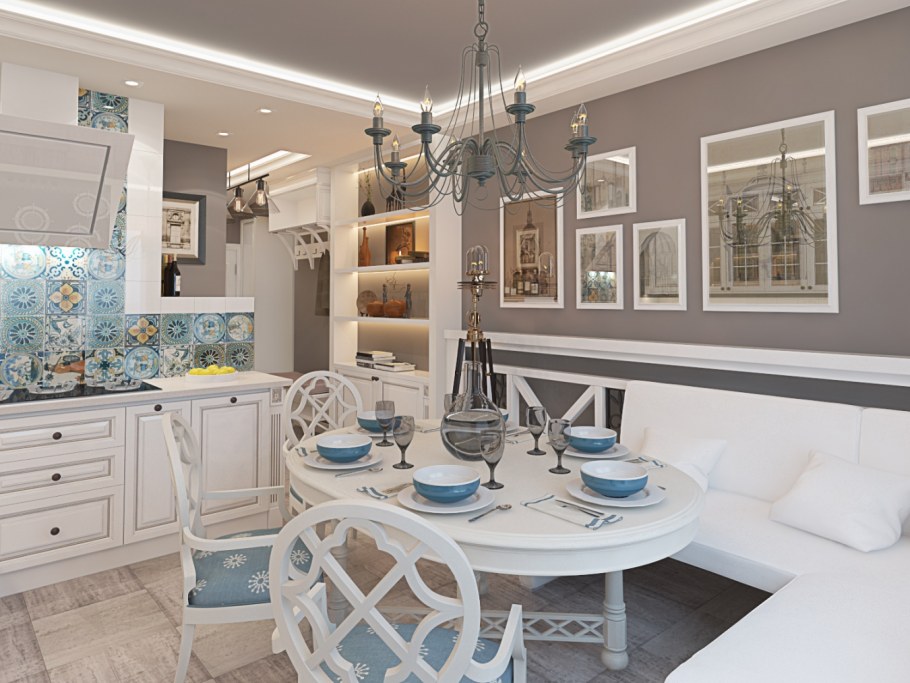 Кухни в стиле Прованс Неоклассика