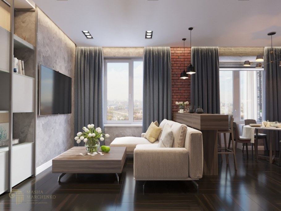 Интерьер квартиры 58 кв м