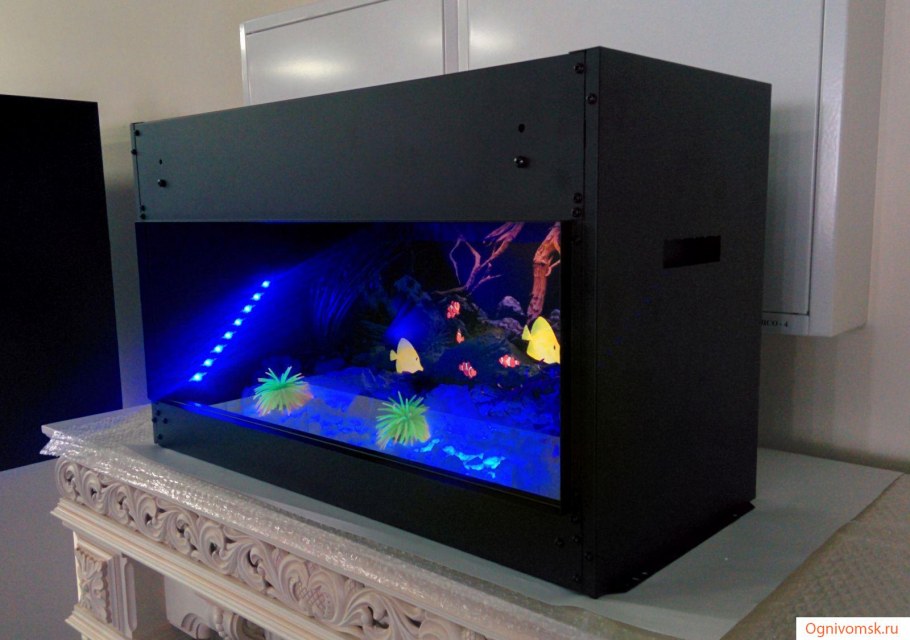 Аквариум телевизор камин
