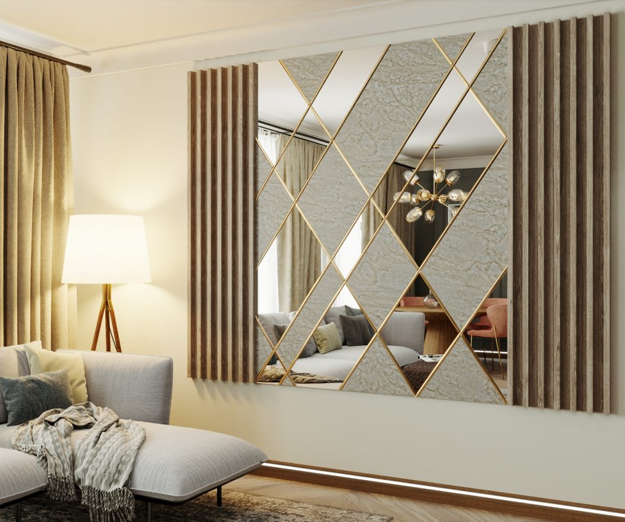 Зеркальное панно Illusion Silver md834sl