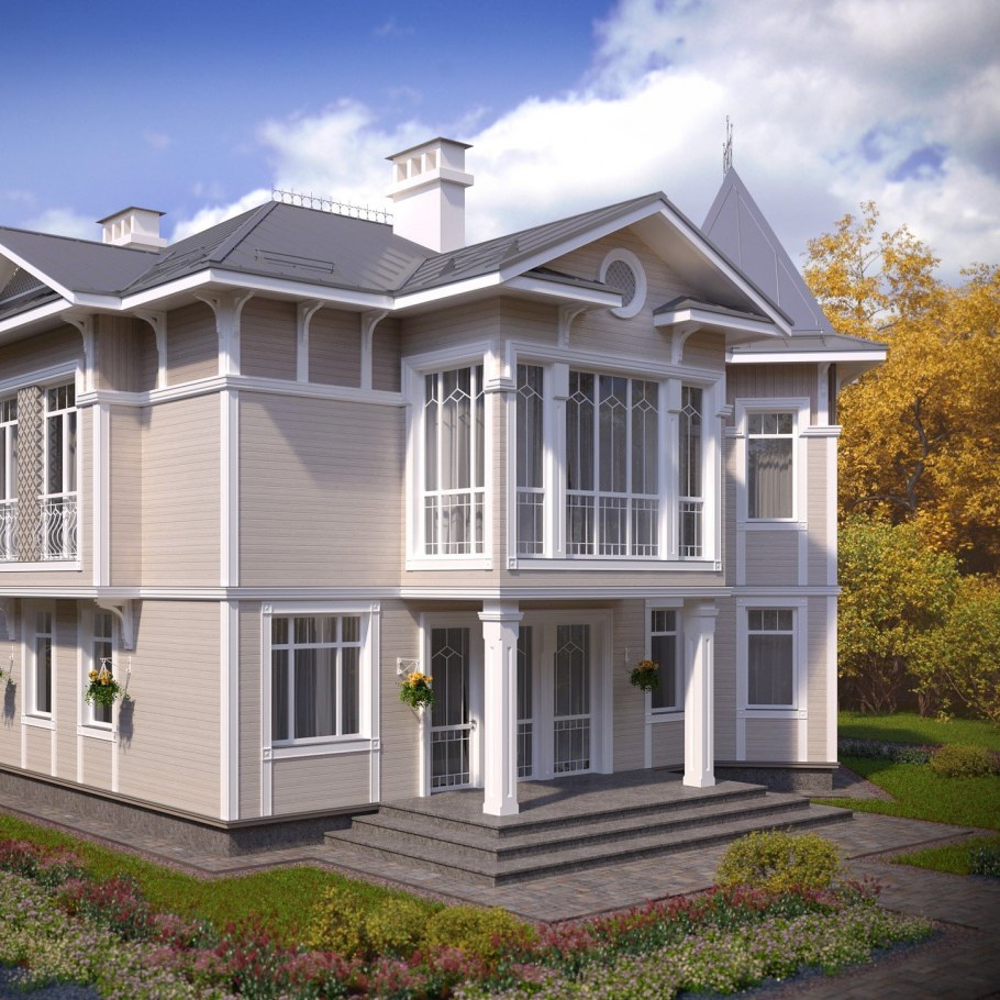 Коттедж в классическом стиле