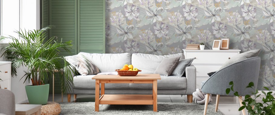 Обои Виктории стеновой в интерьере