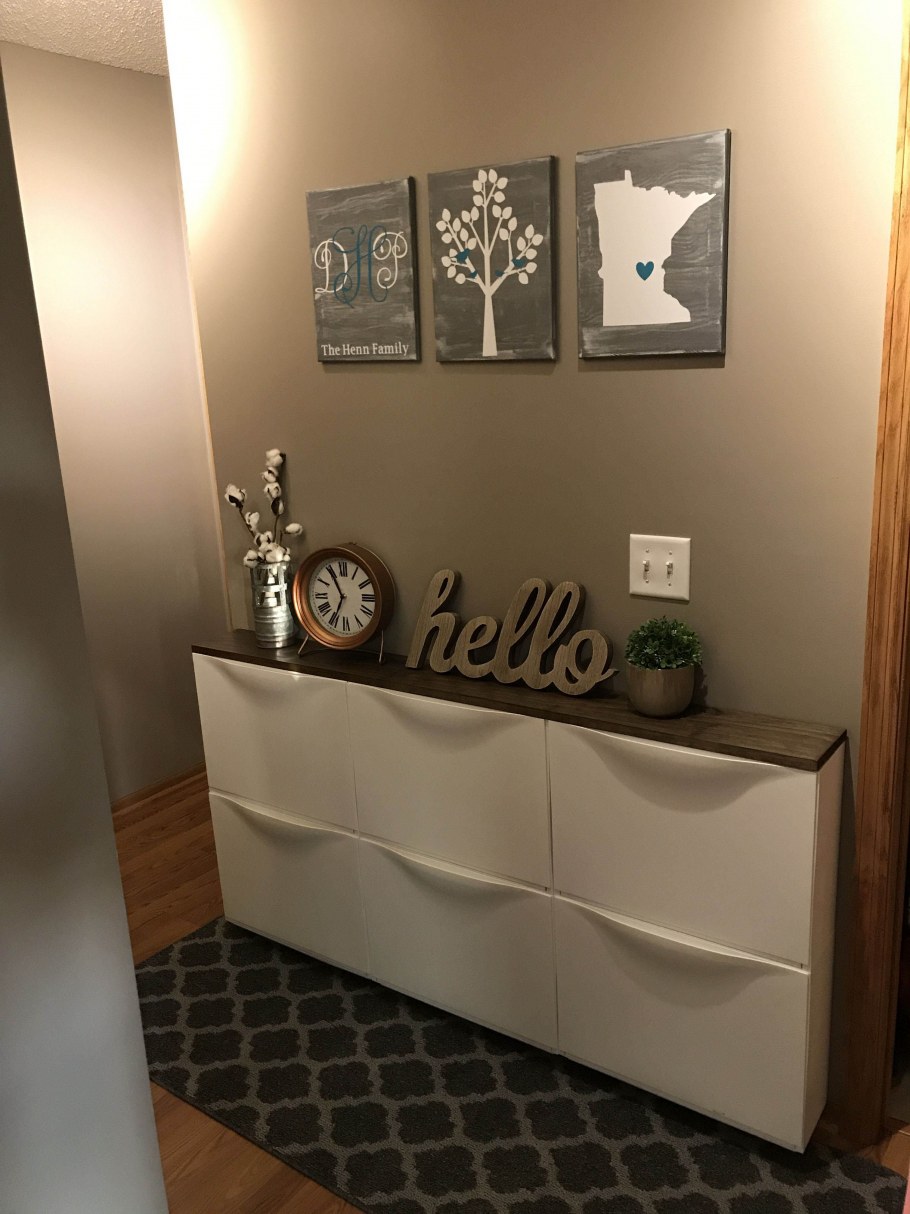 Галошница ТРОНЭС икеа в интерьере