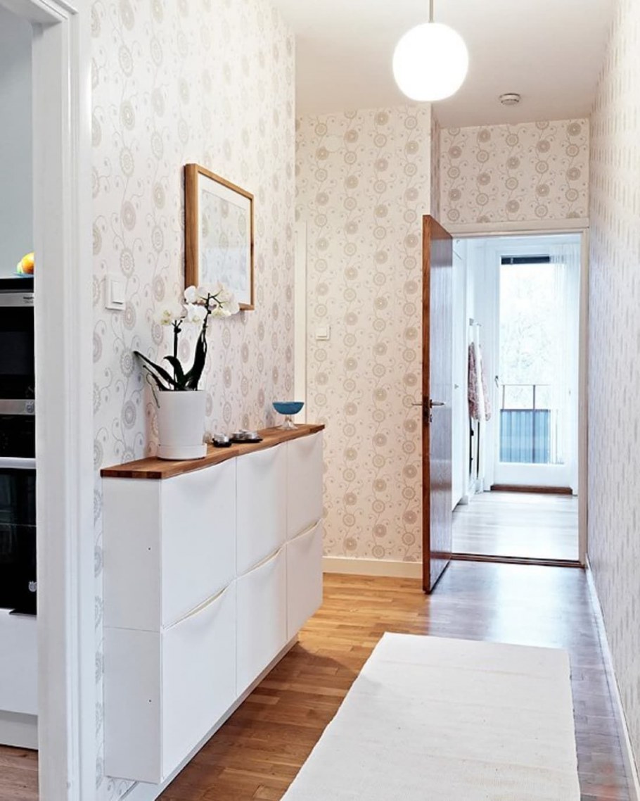 Галошница ТРОНЭС икеа в интерьере