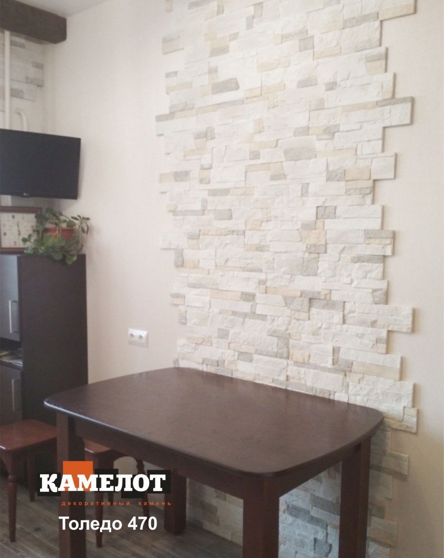 Отделка арки декоративным камнем