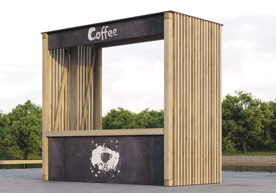 Торговый павильон с навесом