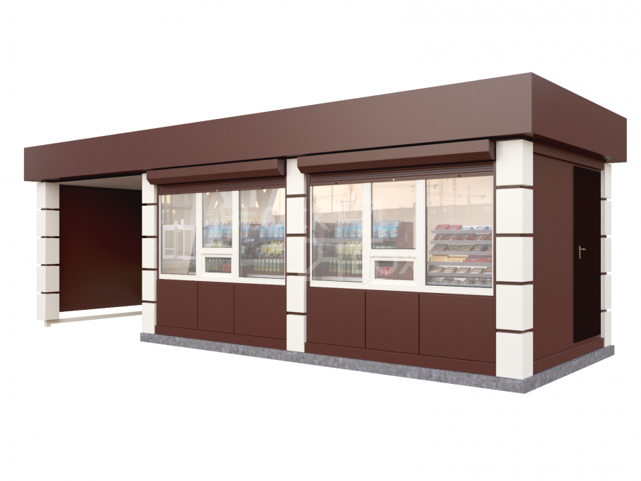 Фасад кафе в стиле Прованс