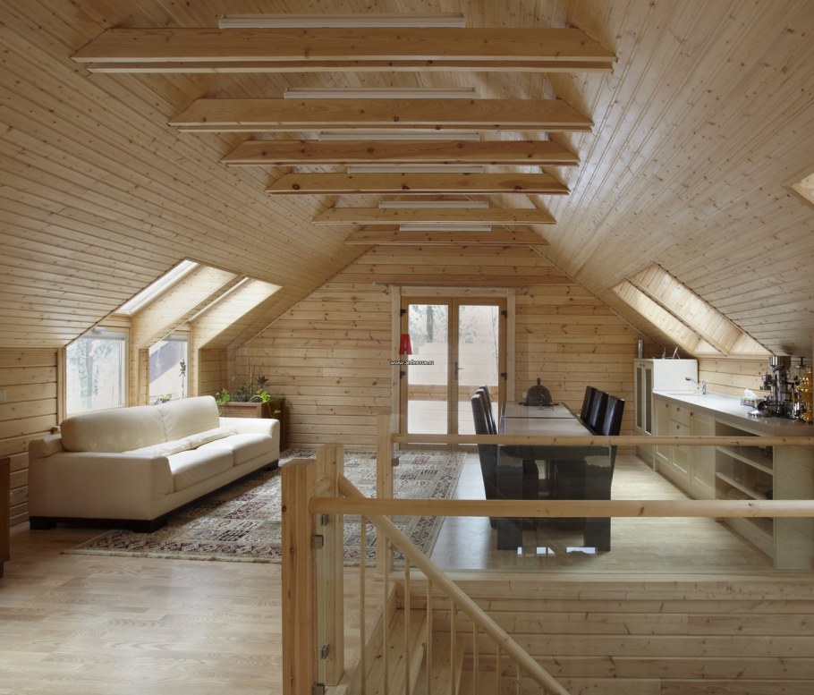 Двускатная крыша с мансардой