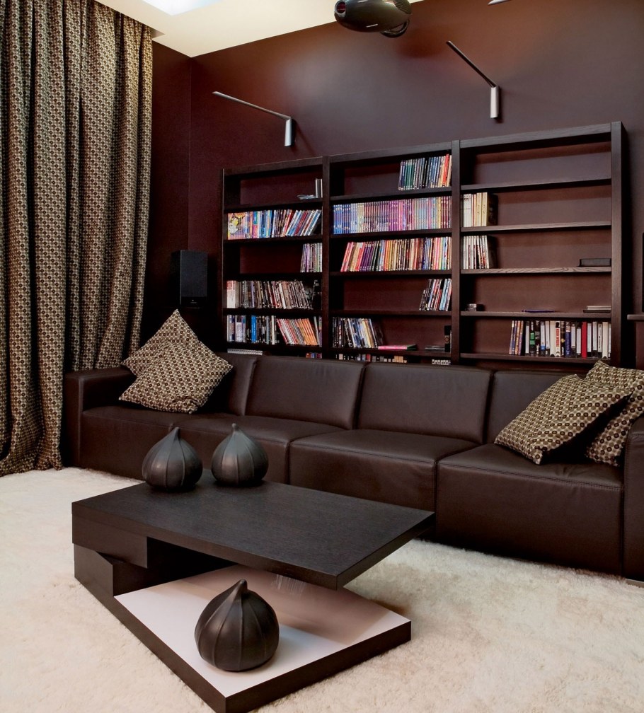 Кабинет с диваном интерьер