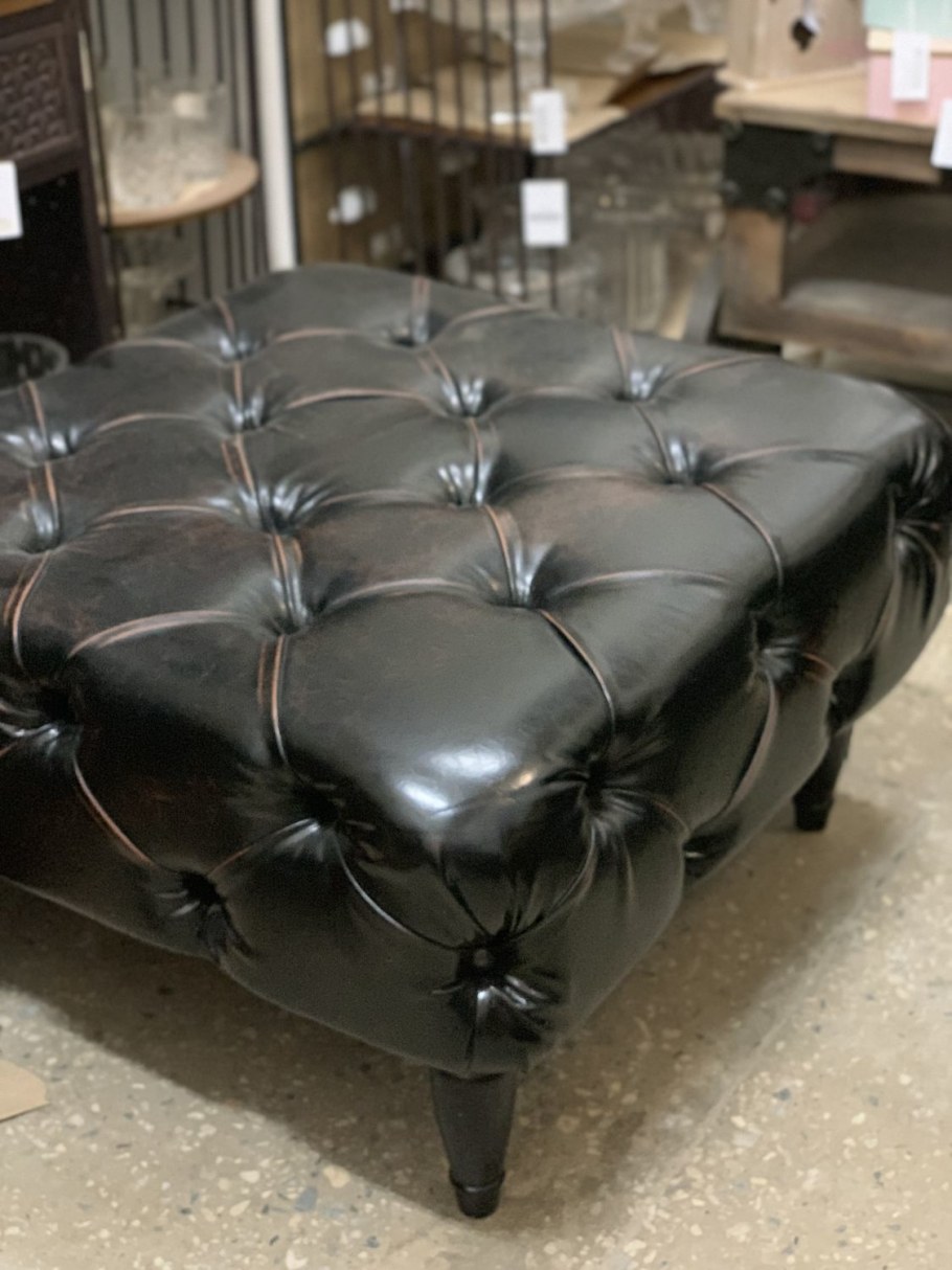 Gea банкетка квадратная лофт каретной стяжкой