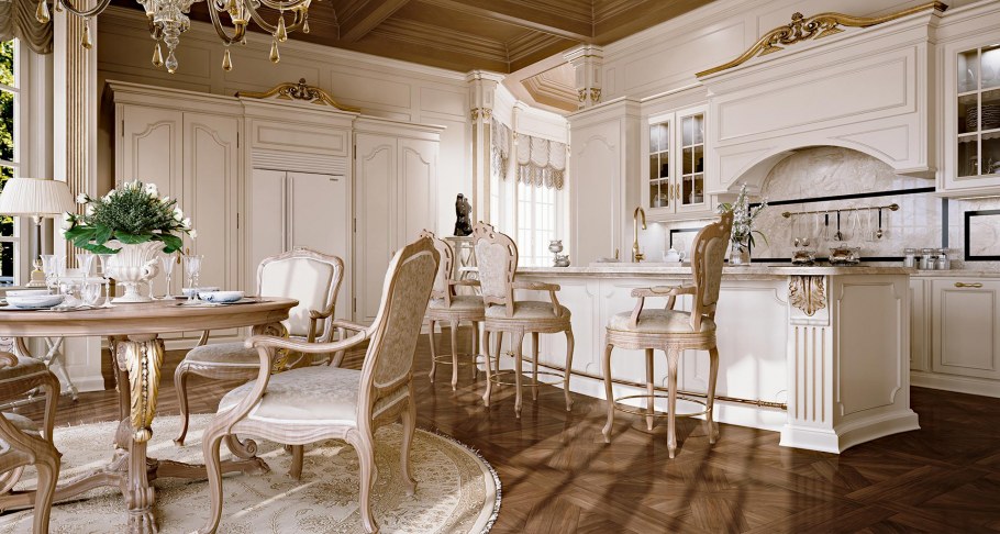 Кухня в дворцовом стиле