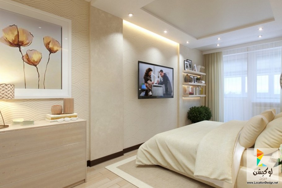 Спальня в молочно-шоколадном цвете