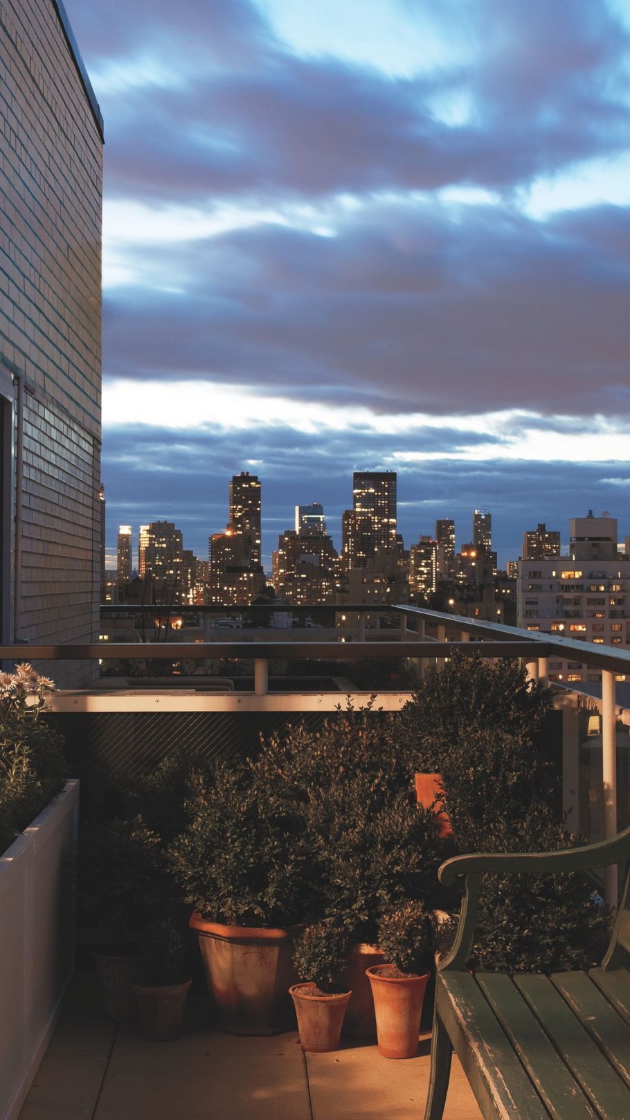 Ночной вид с балкона