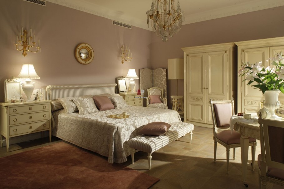 Интерьер спальни в стиле Ампир