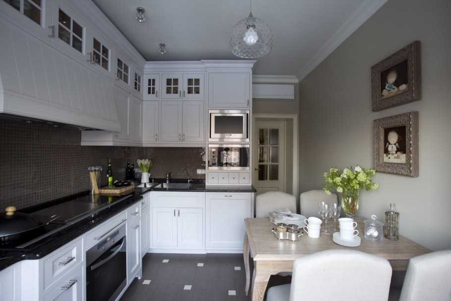 Белая кухня Неоклассика Slotex 2340