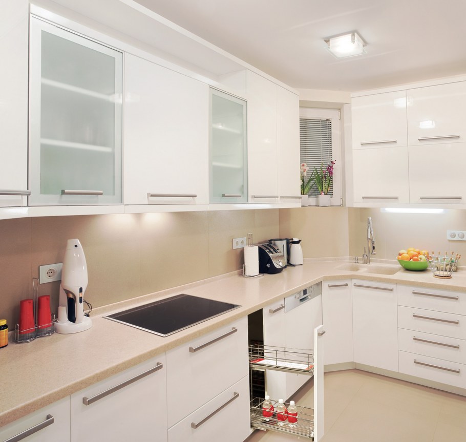 Кухня в скандинавском стиле в квартире