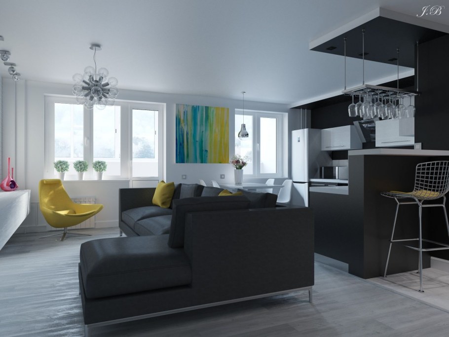 Сочетание 3 цветов для Хай-ТЕКА