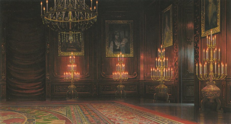 Тронный зал средневекового замка