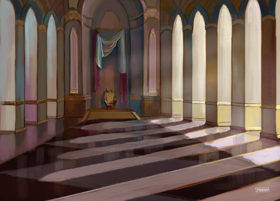 Тронный зал Египет арт