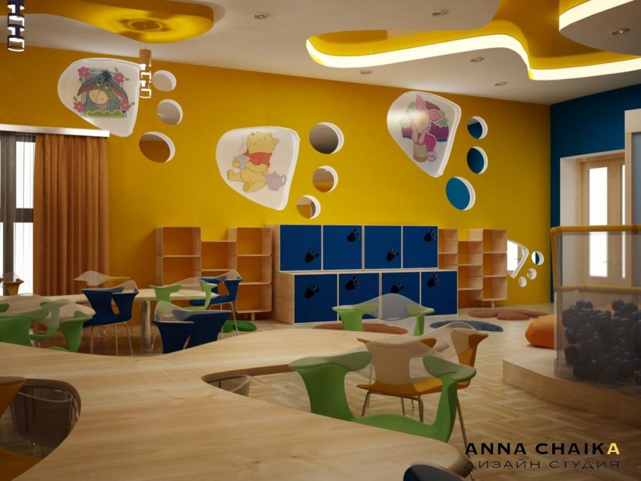 Современная игровая комната в детском саду