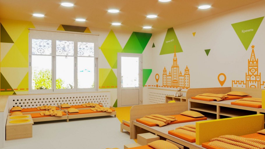 Интерьер учебной группы в детском саду