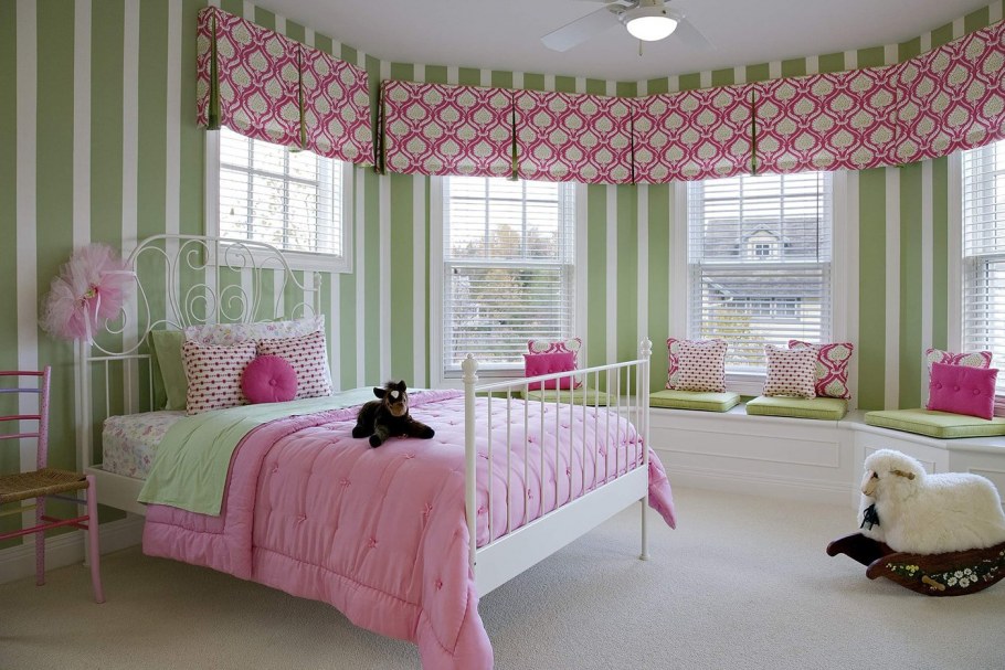 Салатовая комната для мальчика