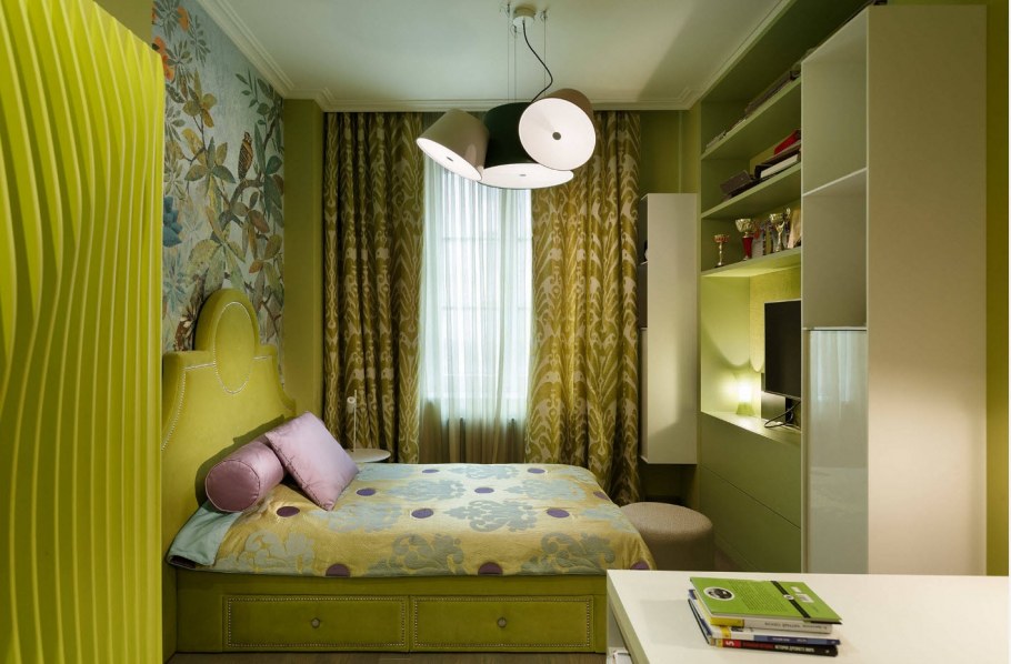 Салатовая комната для девочки